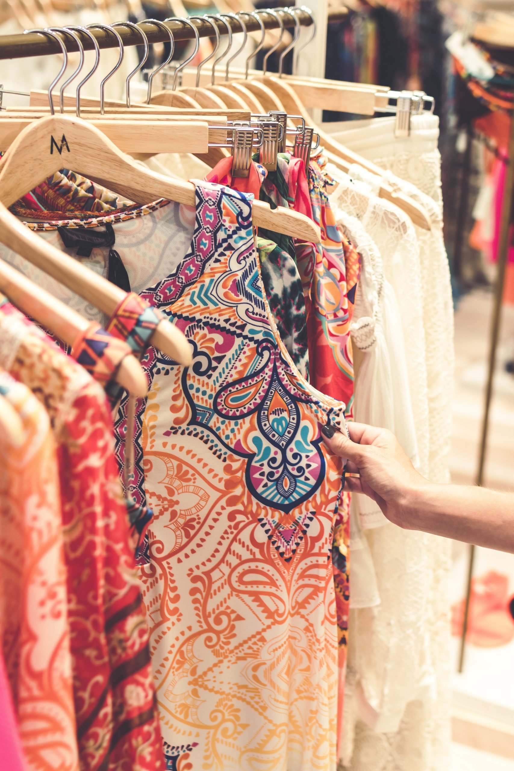 Assorted Fashionable Clothes hanged