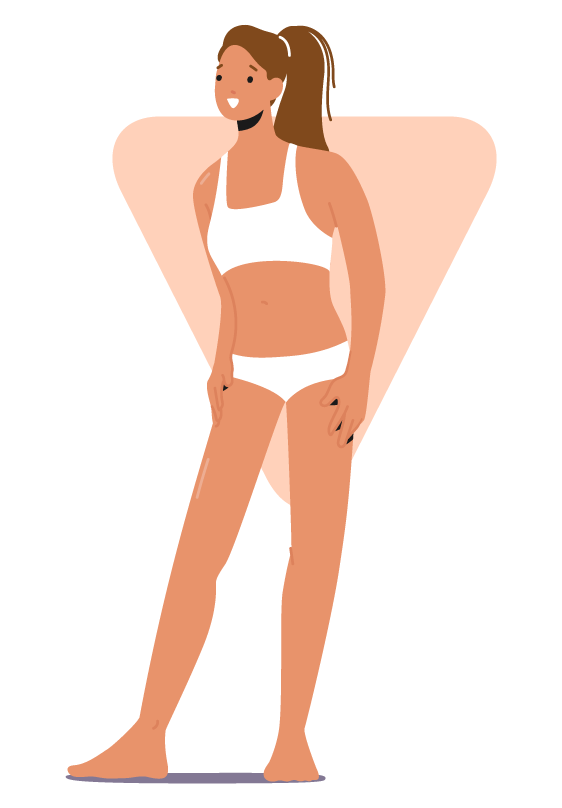 Inverted Triangle Body Type