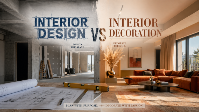 Interior Design vs Interior Decoration: Key Differences