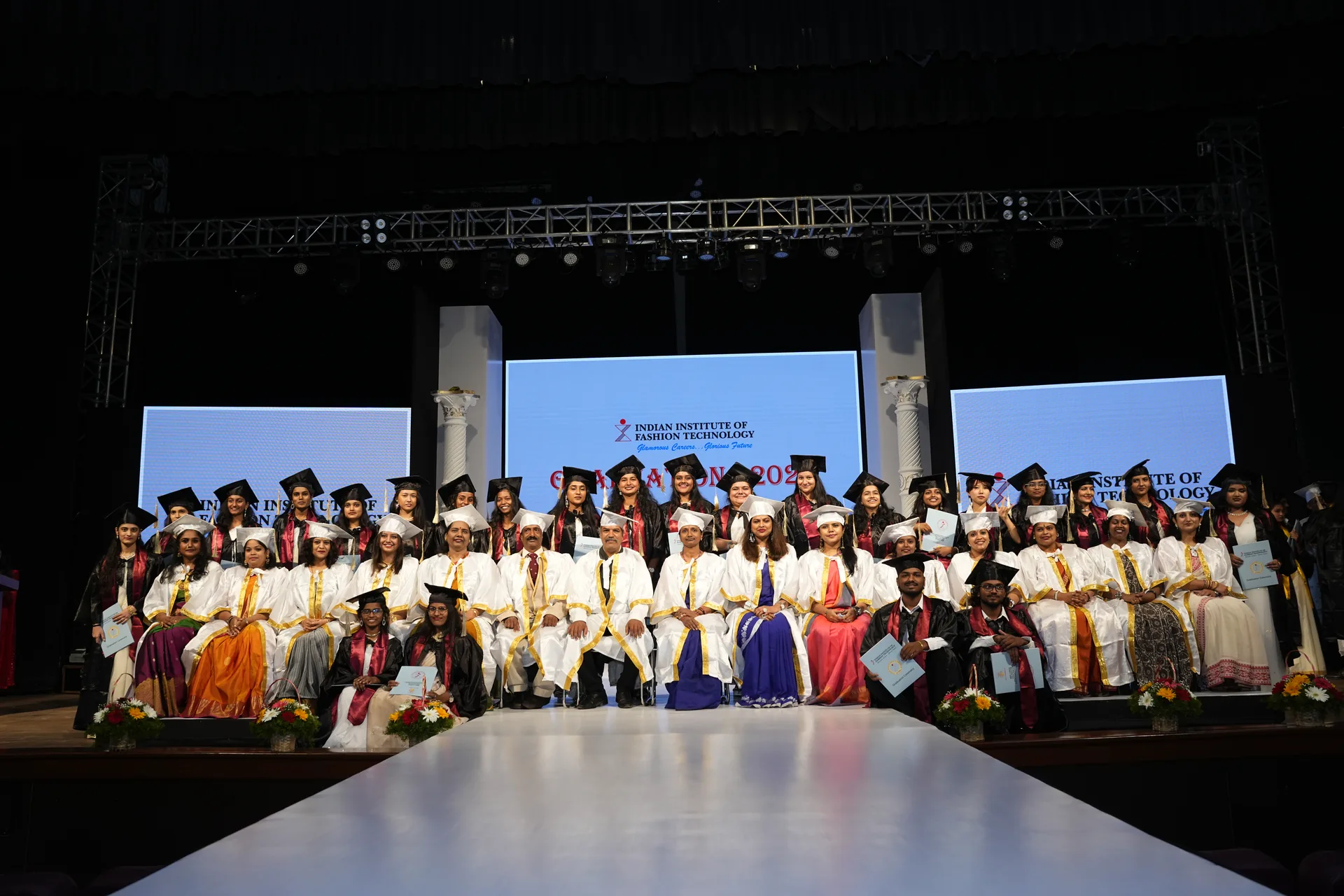 B.Sc. Fashion & Apparel Design students at IIFT Bangalore Graduation Day 2026, photograph 1