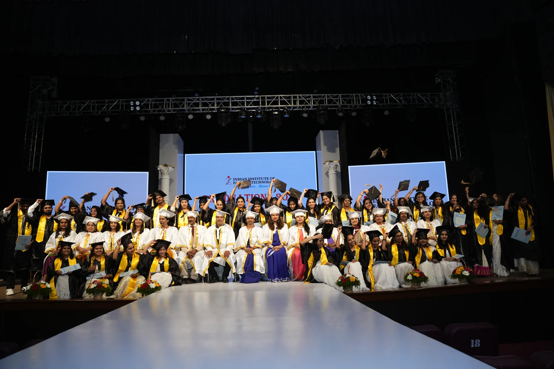 Fashion Design & Boutique Management students at IIFT Bangalore Graduation Day 2026, photograph 1