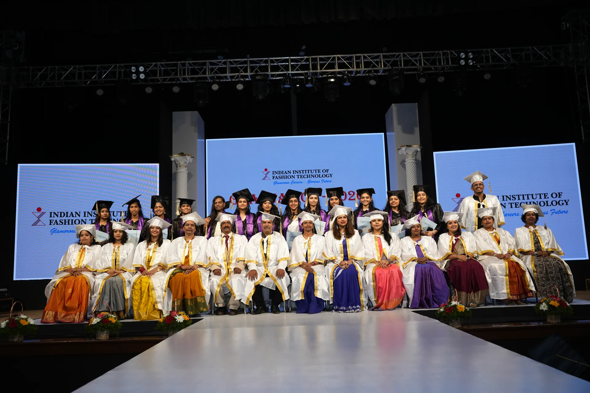 Master of Fashion Management students at IIFT Bangalore Graduation Day 2026, photograph 1