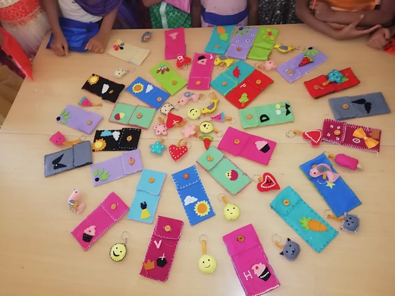Pouches & Keychains Created by Kids