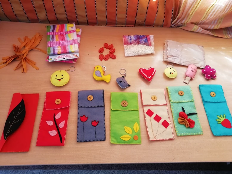 Pouches & Keychains Created by Kids