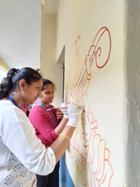 Image 8 From Government School Wall Paining By IIFT Team & Students