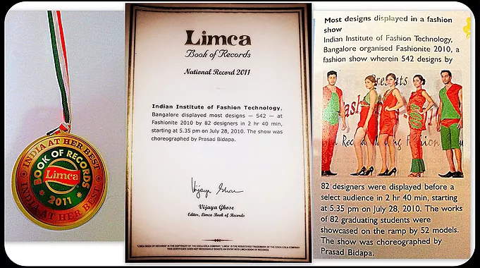Certificate of Limca Book of Records Which Was Awarded to IIFT
