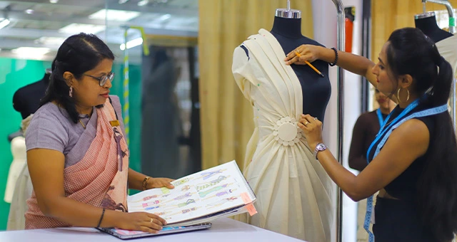IIFT Team and Faculty at work in Indian Insitute of Fashion Technology